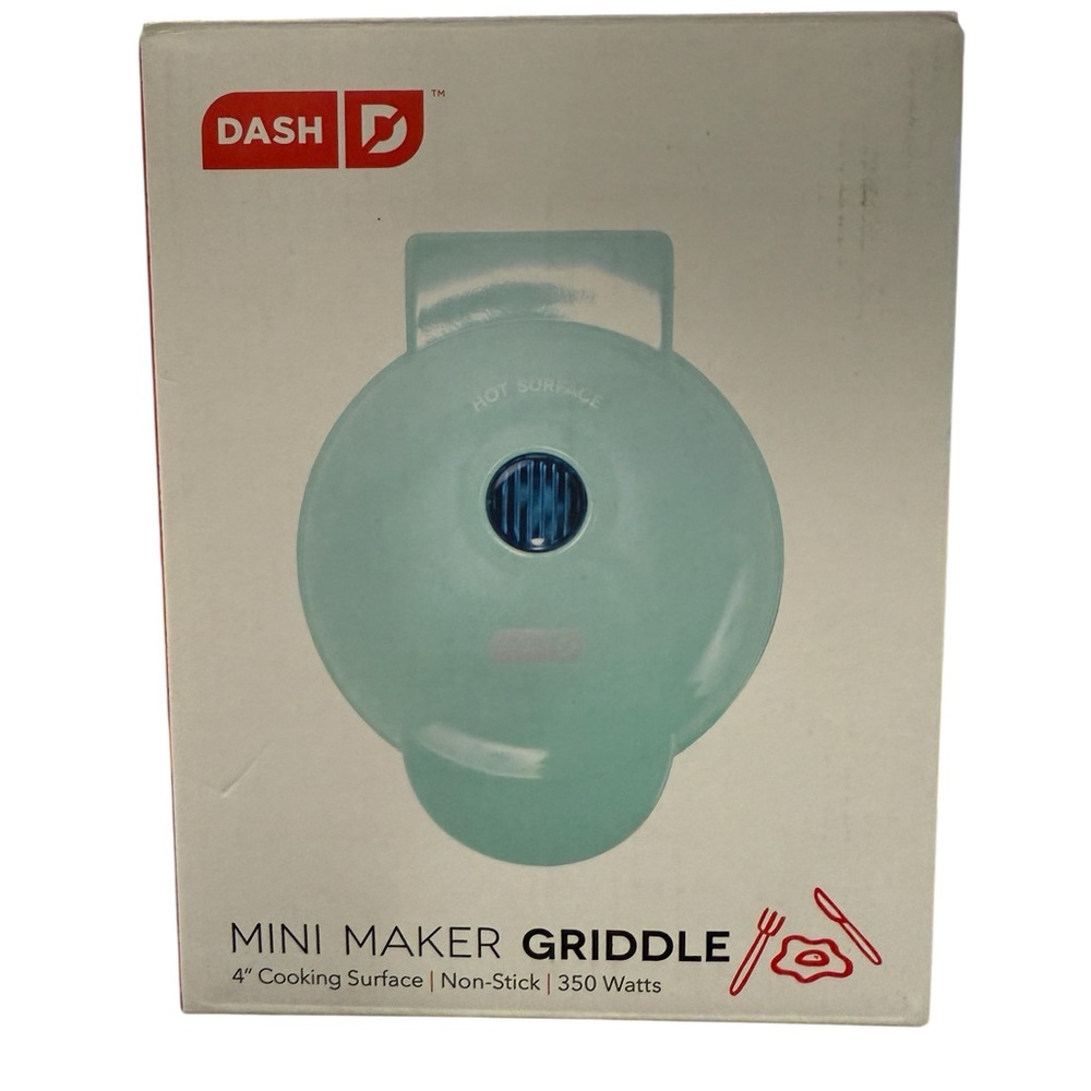 Dash Mini Maker Griddle - Aqua
